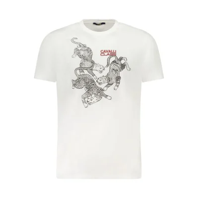 White Cotton Men T-Shirt