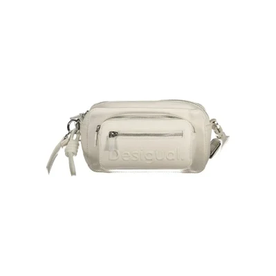 White Polyurethane Women Handbag