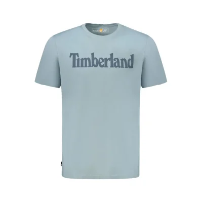 Light Blue Organic Cotton Men T-Shirt