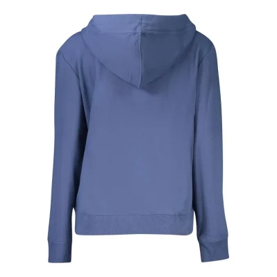 Blue Cotton Women Sweater