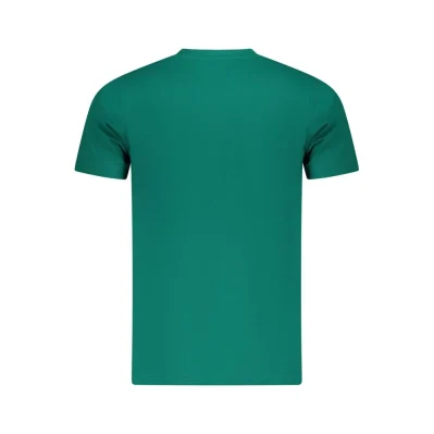 Green Cotton Men T-Shirt
