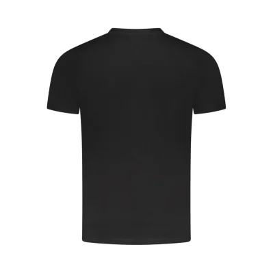 Black Cotton Men T-Shirt
