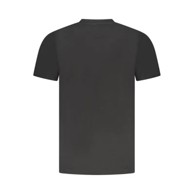 Black Cotton Men T-Shirt
