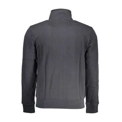 Black Cotton Men Sweater