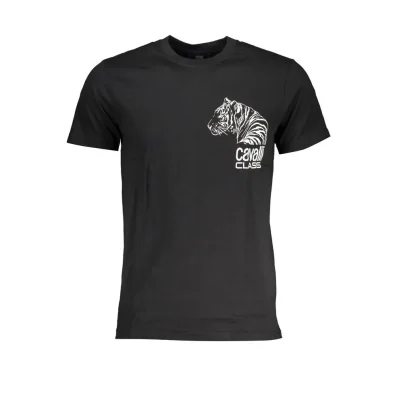 Black Cotton Mens T-Shirt