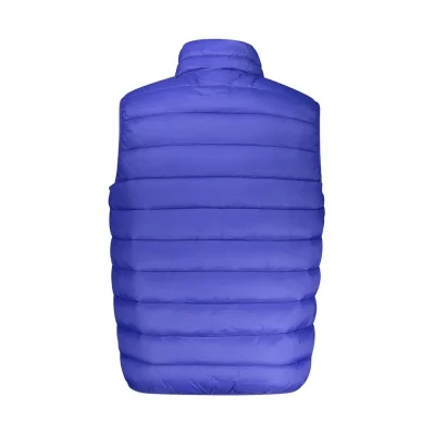 Blue Polyamide Men Jacket