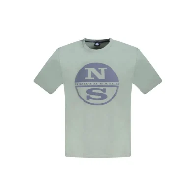 Green Cotton Men T-Shirt