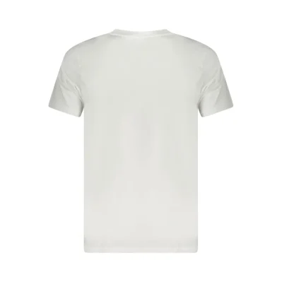 White Cotton Men T-Shirt