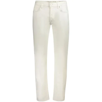 White Cotton Mens Jeans
