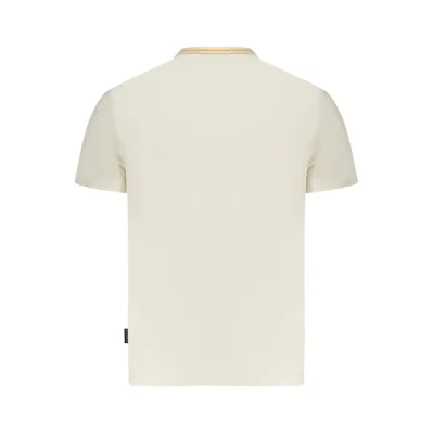 White Cotton Men T-Shirt