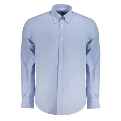 Light Blue Cotton Men Shirt