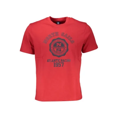 Red Cotton Men T-Shirt