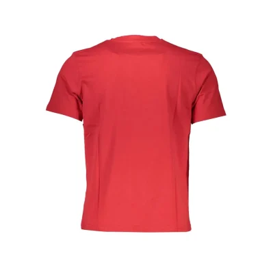 Red Cotton Men T-Shirt
