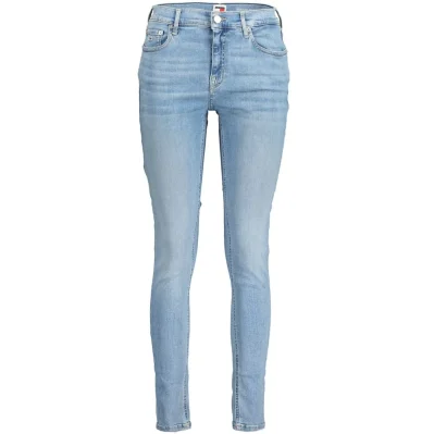 Blue Cotton Women Jeans