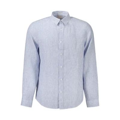 Blue Linen Men Shirt