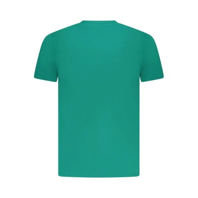 Green Cotton Men T-Shirt