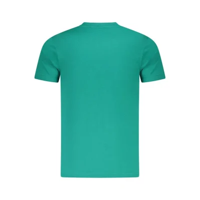 Green Cotton Men T-Shirt