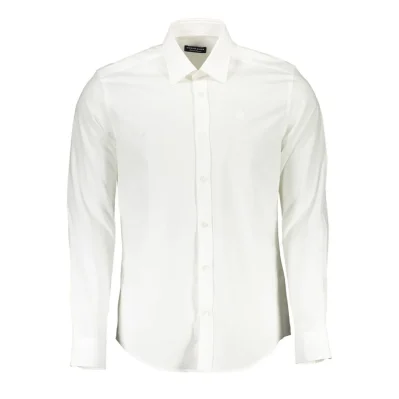 White Cotton Men Shirt