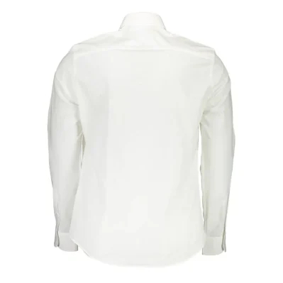 White Cotton Men Shirt