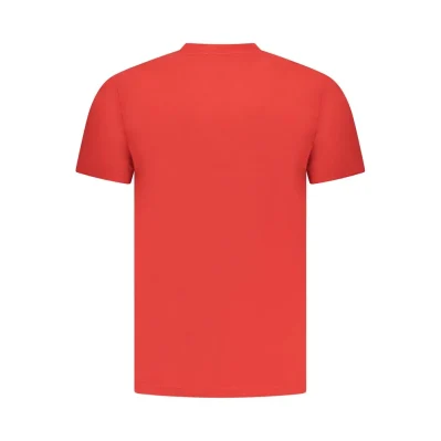 Red Cotton Men T-Shirt