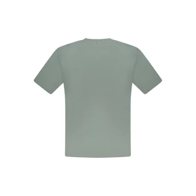 Green Cotton Men T-Shirt