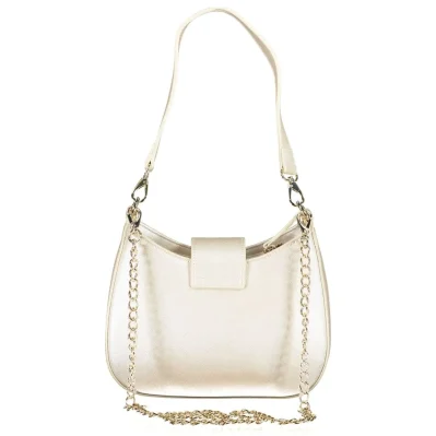 Silver Polyethylene Women Handbag