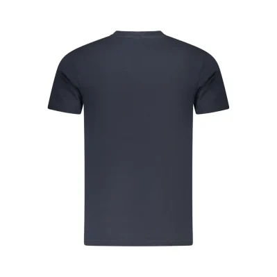 Blue Cotton Men T-Shirt