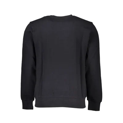 Black Cotton Men Sweater