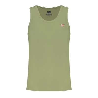 Green Cotton Men Shirt