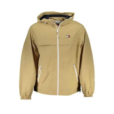 Beige Polyamide Men Jacket