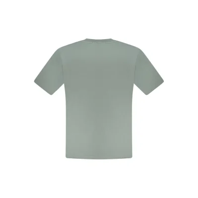 Green Cotton Men T-Shirt