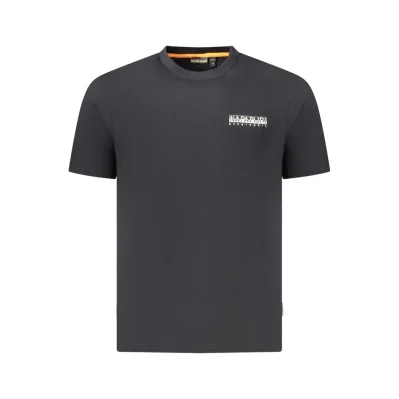Black Cotton Men T-Shirt