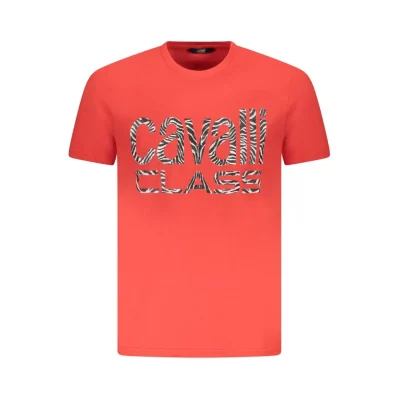 Red Cotton Men T-Shirt