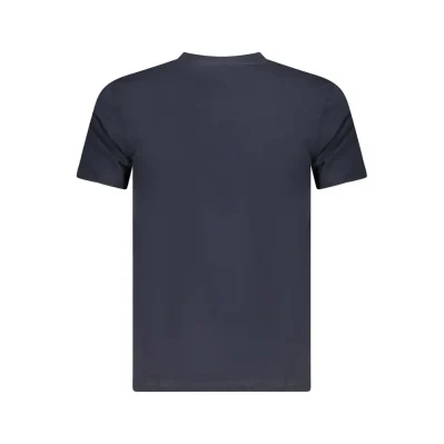Blue Cotton Men T-Shirt