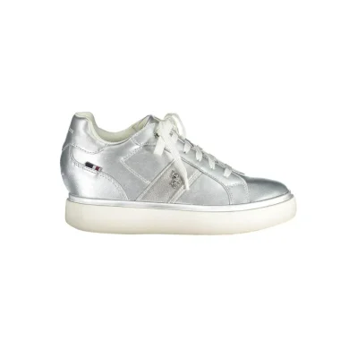 Gray Polyester Women Sneaker