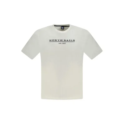 White Cotton Men T-Shirt