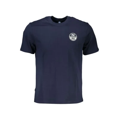 Blu Cotton Men T-Shirt