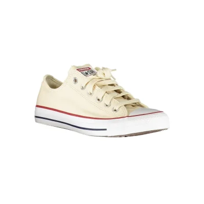 Beige Cotton Women Sneaker