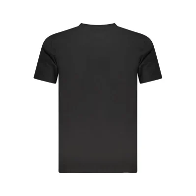 Black Cotton Men T-Shirt
