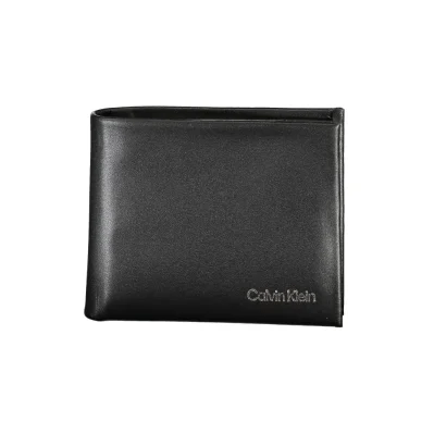 Black Polyester Men Wallet