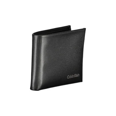 Black Polyester Men Wallet
