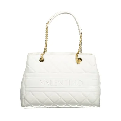 White Polyethylene Women Handbag