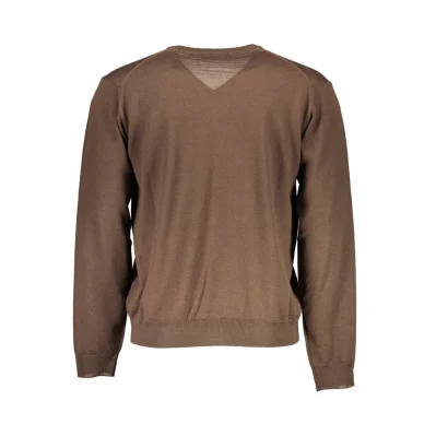 Brown Wool Men Sweater