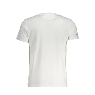 White Cotton Men T-Shirt