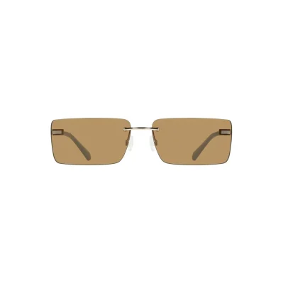 Beige Metal Women Sunglass