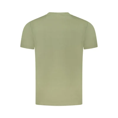 Green Cotton Men T-Shirt