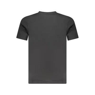 Black Cotton Men T-Shirt