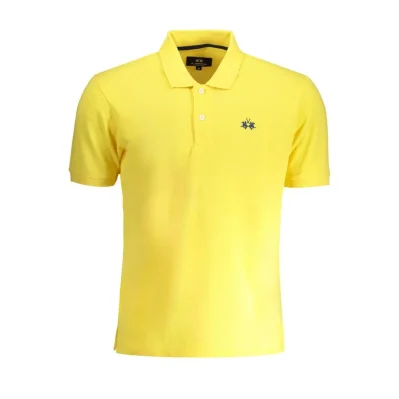 Yellow Cotton Men's Polo Shirt