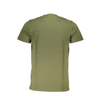 Green Cotton Men T-Shirt
