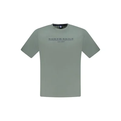 Green Cotton Men T-Shirt